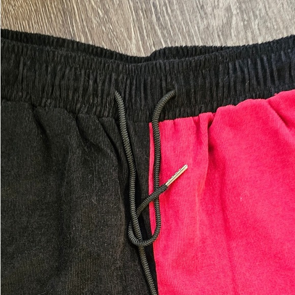 SHEIN Women XS Colorblock Casual Corduroy Pants Drawstring Waist - Picture 4 of 5